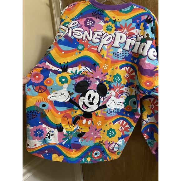 Disney Pride Mickey Mouse Spirit Jersey Size S Small LGBTQIA Disney World Colors - Picture 5 of 16